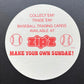 1976 MSA Buckmans Zipz Discs Hal McRae Baseball Kansas City Royals Image 2