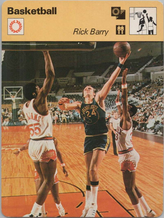 1977 Sportscaster #415 Rick Barry Basketball Photo Card   Image 1