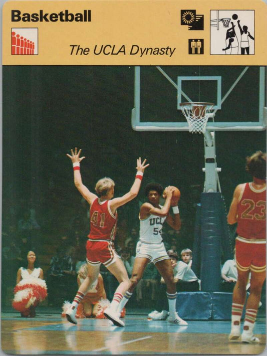 1977 Sportscaster #608 The UCLA Dynasty Basketball Photo Card   Image 1