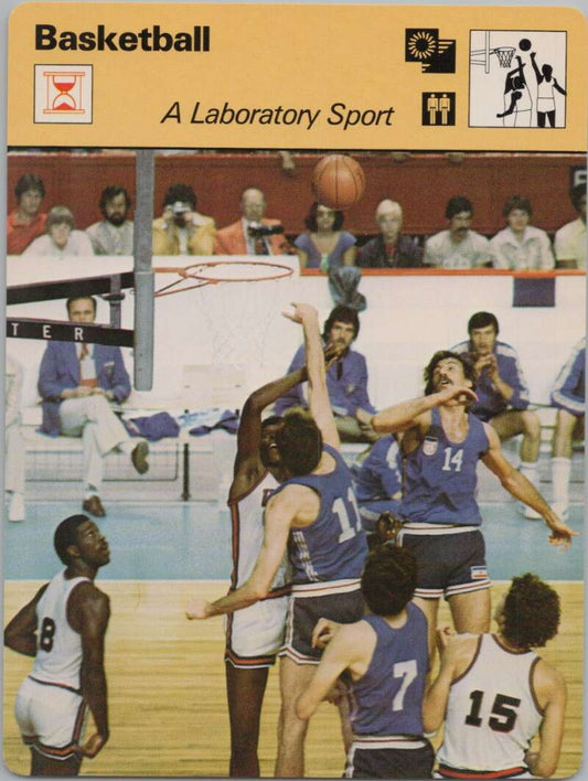 1977 Sportscaster #712 A Laboratory Sport Basketball Photo Card   Image 1