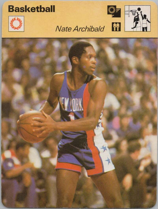 1977 Sportscaster #912 Nate Archibald Basketball Photo Card  Image 1