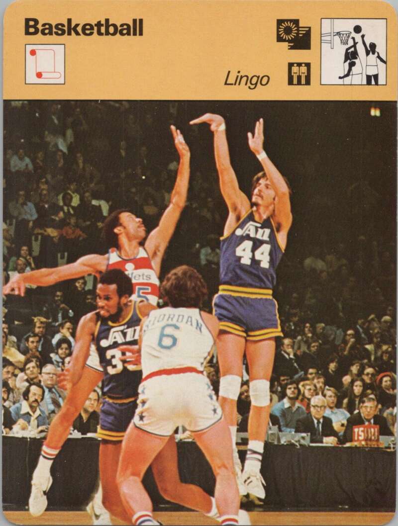 1978 Sportscaster #2303 Lingo Basketball Photo Card  Image 1