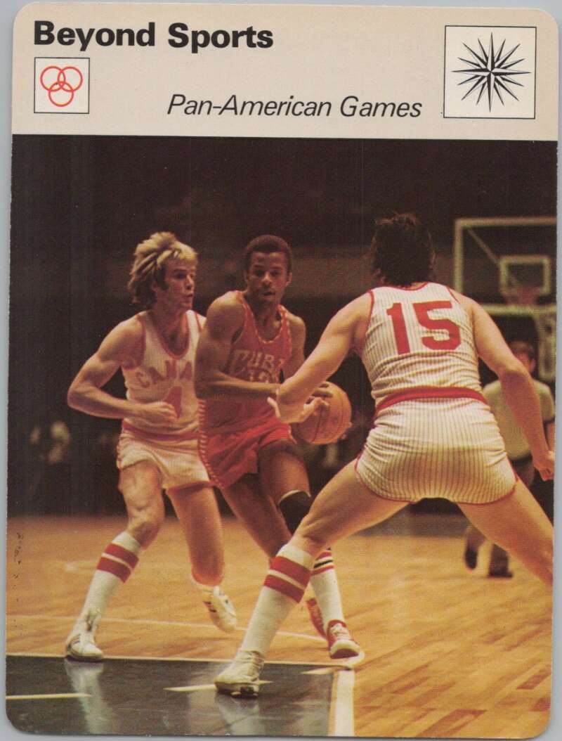 1978 Sportscaster #2610 Pan-American Games Basketball Photo Card  Image 1