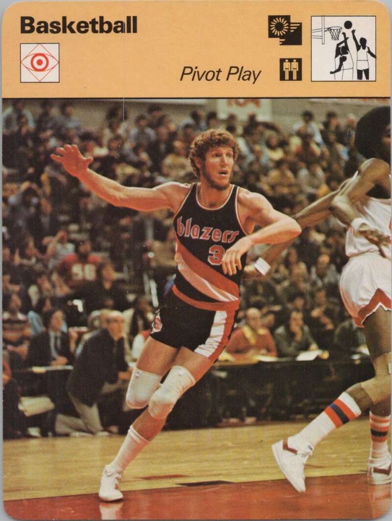 1978 Sportscaster #3304 Pivot Play Basketball Photo Card  Image 1