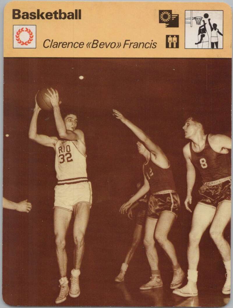 1979 Sportscaster #2114 ClarenceBevo Basketball Photo Card  Image 1