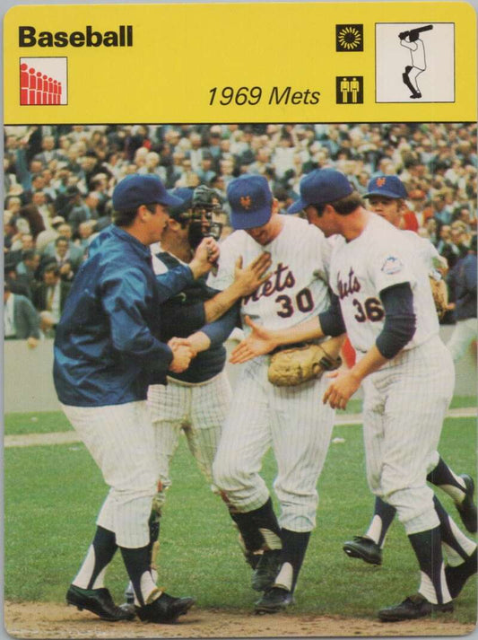 1977 Sportscaster #216 1969 Mets Baseball Photo Card  Image 1