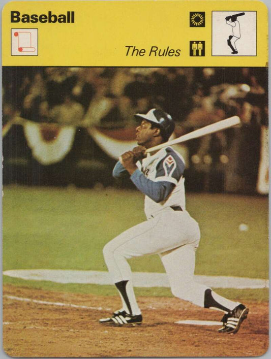 1977 Sportscaster #1109 The Rules Baseball Photo Card  Image 1