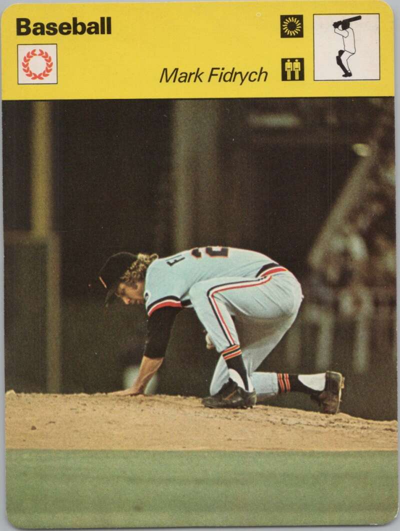 1978 Sportscaster #1811 Mark Fidrych Baseball Photo Card  Image 1