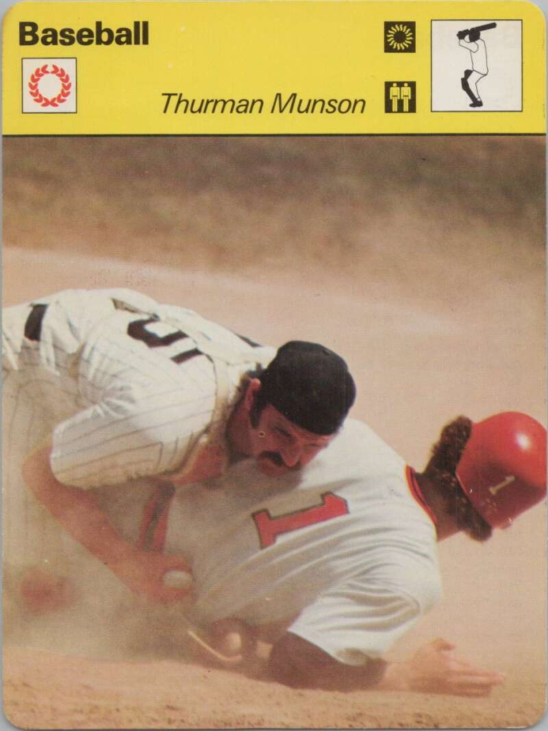 1978 Sportscaster #2005 Thurman Munson Baseball Photo Card  Image 1