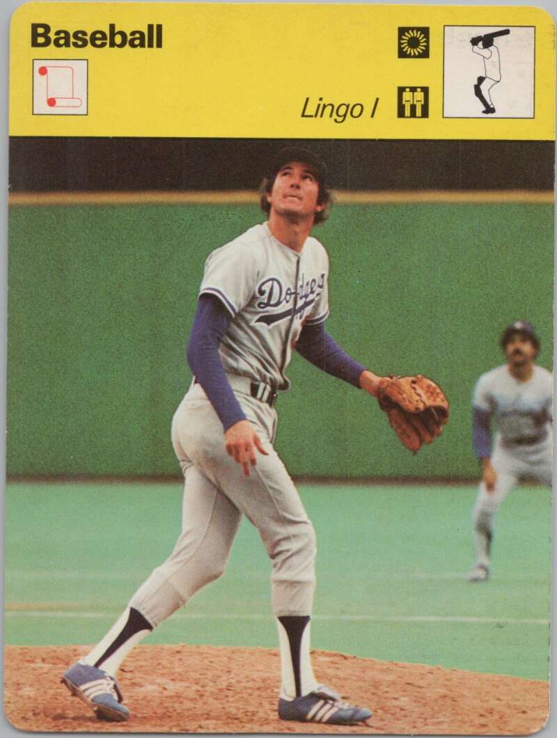 1978 Sportscaster #2104 Lingo I Baseball Photo Card  Image 1