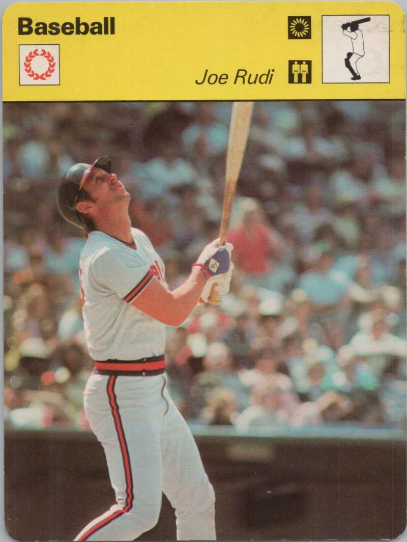 1978 Sportscaster #2105 Joe Rudi Baseball Photo Card  Image 1