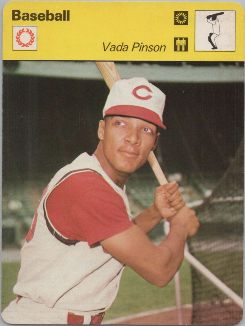 1978 Sportscaster #2109 Vada Pinson Baseball Photo Card  Image 1
