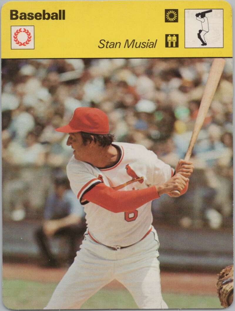 1978 Sportscaster #2116 Stan Musial Baseball Photo Card  Image 1