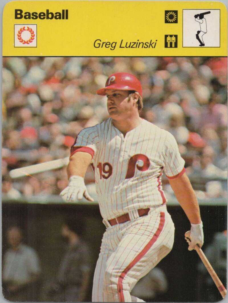 1978 Sportscaster #3424 Greg Luzinski Baseball Photo Card  Image 1