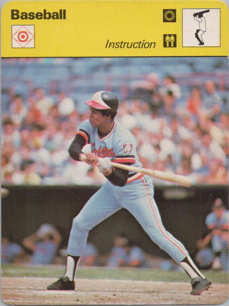 1978 Sportscaster #3101 Instruction Baseball Photo Card  Image 1