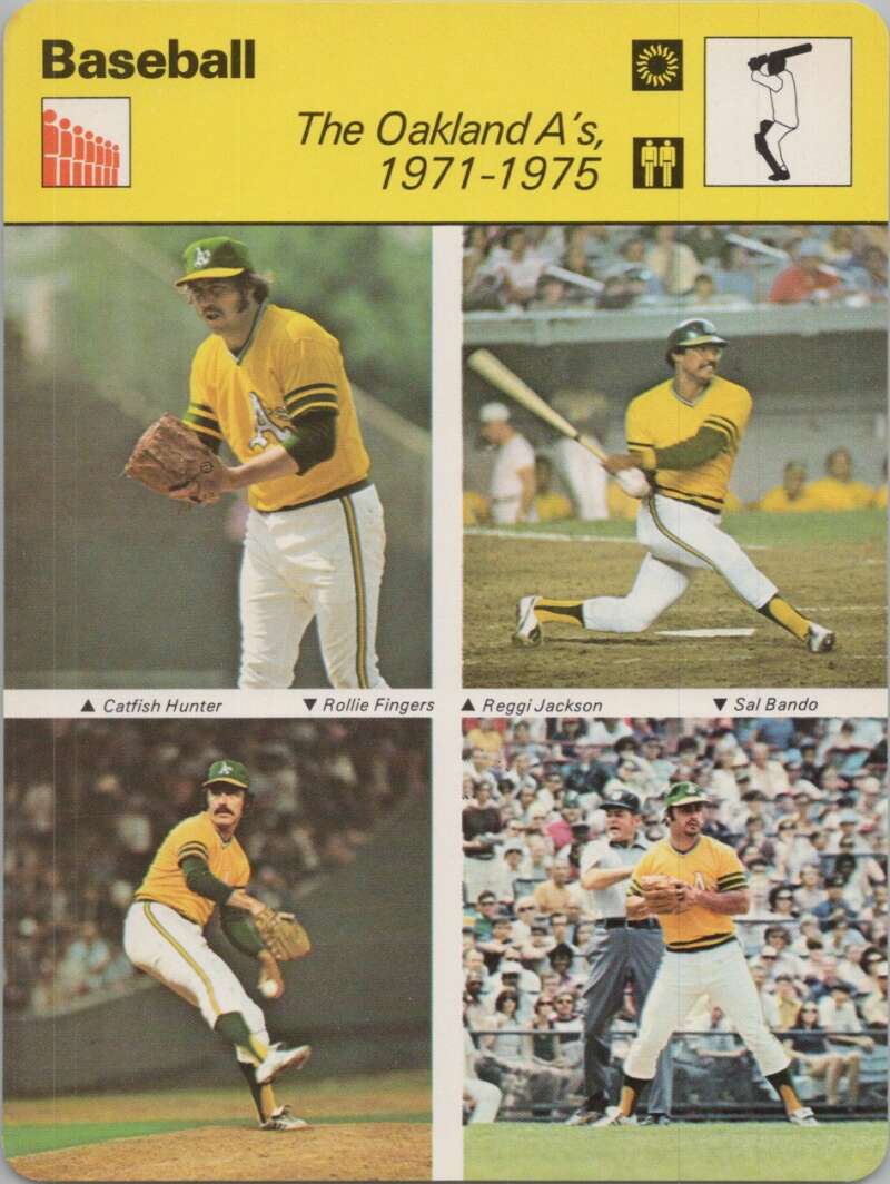 1979 Sportscaster #1409 The Oakland A's Baseball Photo Card  Image 1