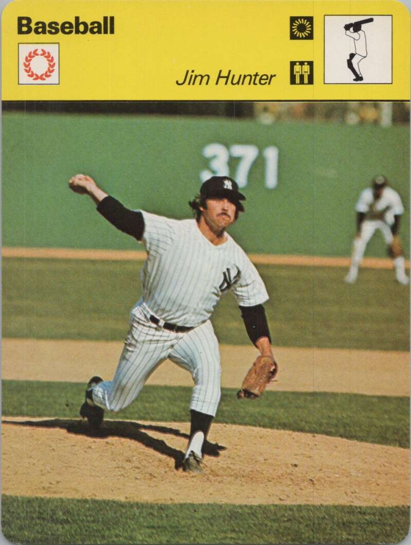 1979 Sportscaster #1410 Jim Hunter Baseball Photo Card  Image 1