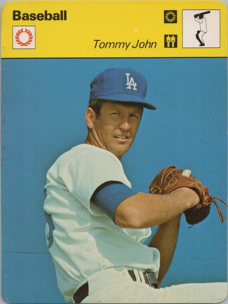 1978 Sportscaster #3204 Tommy John Baseball Photo Card  Image 1