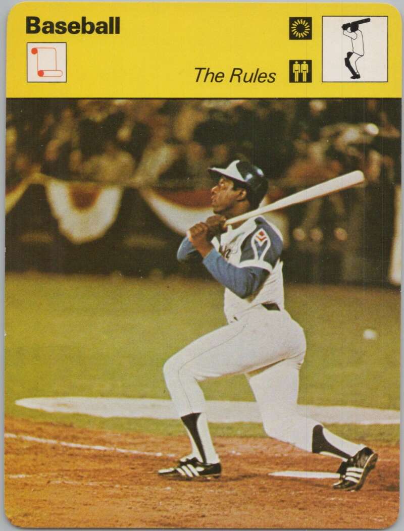 1980 Sportscaster #1109 The Rules Baseball Photo Card  Image 1