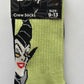 New Disney Villains Maleficent Crew Socks Unisex Size 9-13 Image 1
