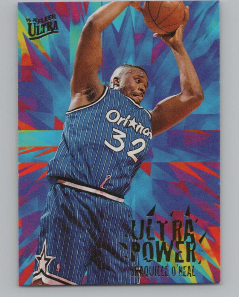 1995-96 Fleer Ultra Power #9 Shaquille O'Neal  Orlando Magic  V101184 Image 1