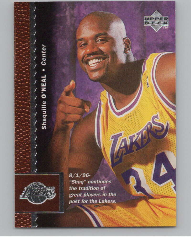 1996-97 Upper Deck #61 Shaquille O'Neal  Los Angeles Lakers  V101191 Image 1