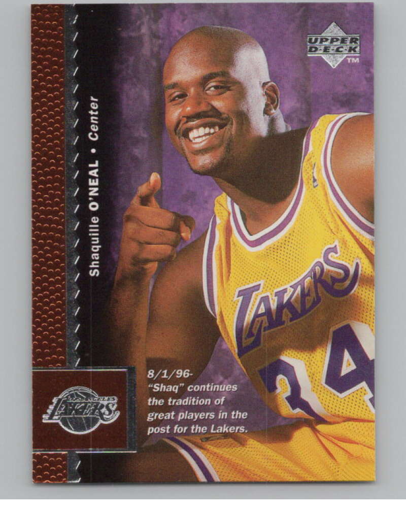 1996-97 Upper Deck #61 Shaquille O'Neal  Los Angeles Lakers  V101192 Image 1