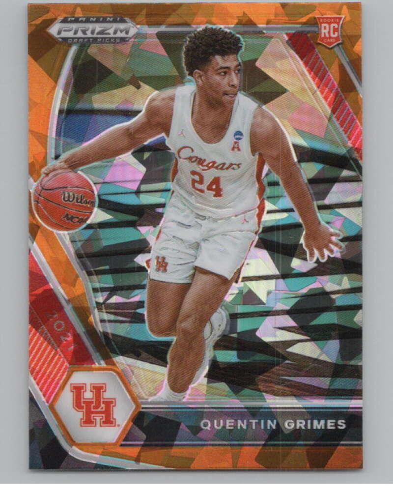 2021-22 Panini Prizm Draft Picks Prizms Orange Ice #46 Quentin Grimes  V101193 Image 1