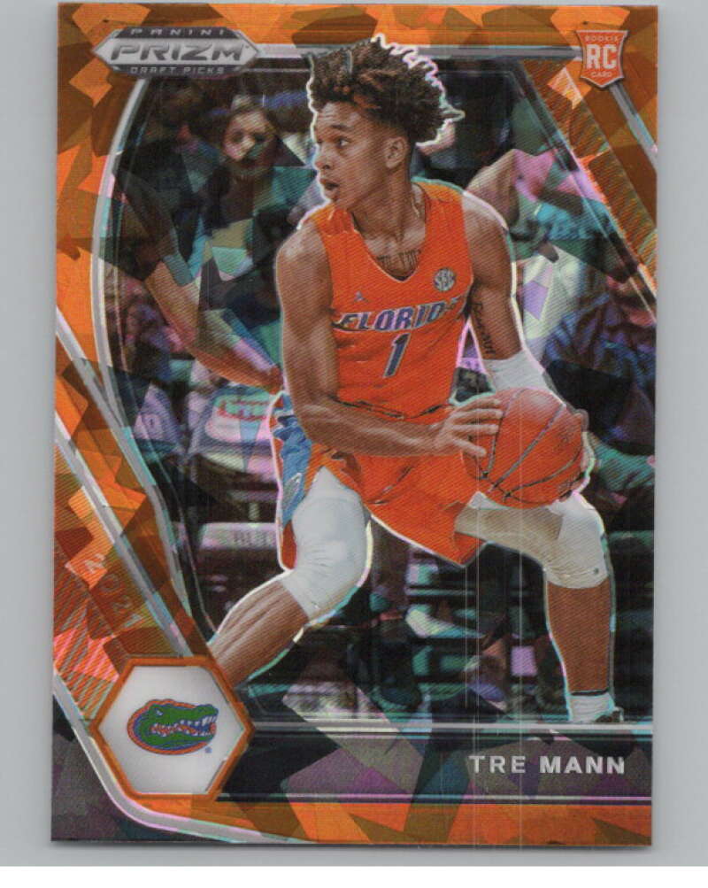 2021-22 Panini Prizm Draft Picks Prizms Orange Ice #21 Tre Mann  V101194 Image 1