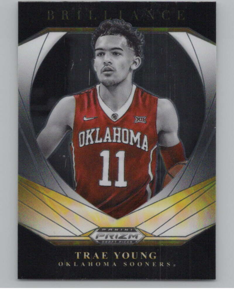 2021-22 Panini Prizm Draft Picks Brilliance Prizms Hyper #16 Trae Young  V101196 Image 1