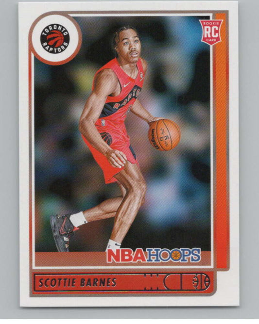 2021-22 Panini Hoops #227 Scottie Barnes  RC Rookie Toronto Raptors  V101211 Image 1