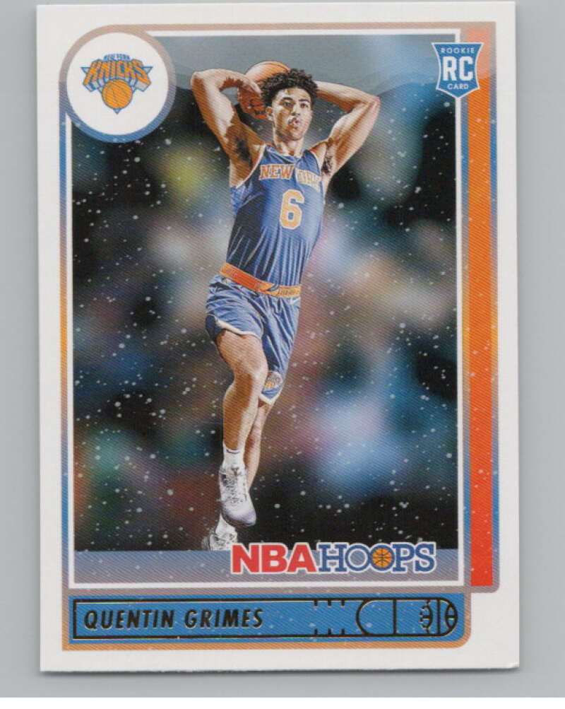 2021-22 Panini Hoops Winter #206 Quentin Grimes  RC Rookie Knicks  V101218 Image 1