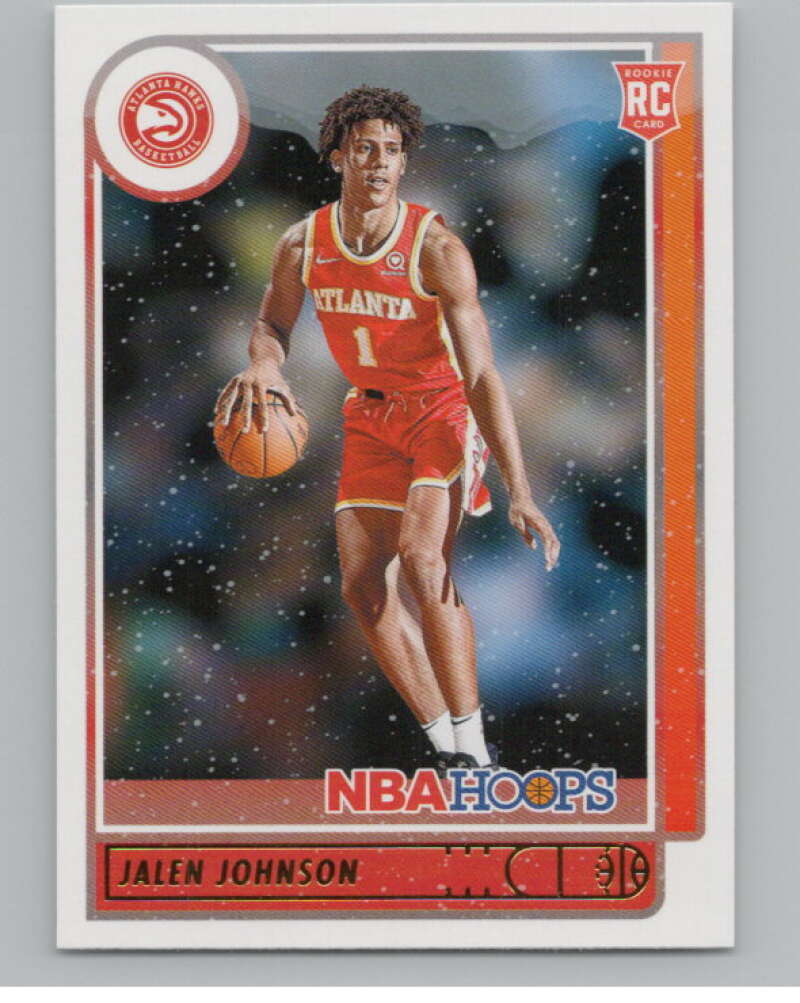 2021-22 Panini Hoops Winter #213 Jalen Johnson  RC Rookie Hawks  V101221 Image 1