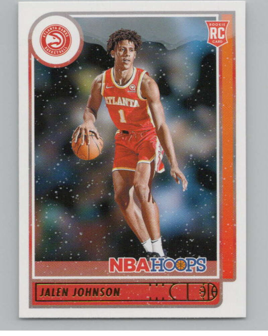 2021-22 Panini Hoops Winter #213 Jalen Johnson  RC Rookie Hawks  V101221 Image 1