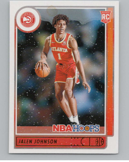 2021-22 Panini Hoops Winter #213 Jalen Johnson  RC Rookie Hawks  V101222 Image 1