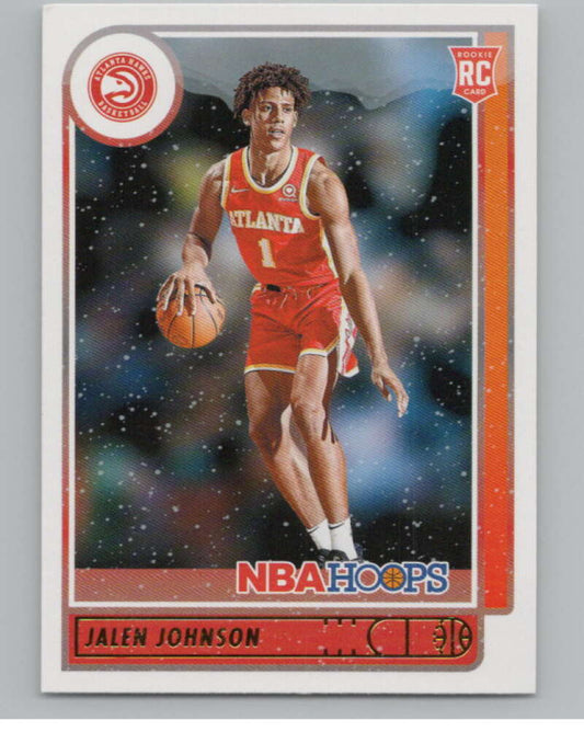 2021-22 Panini Hoops Winter #213 Jalen Johnson  RC Rookie Hawks  V101223 Image 1
