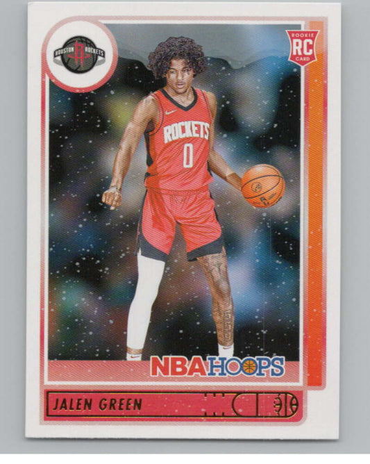 2021-22 Panini Hoops Winter #218 Jalen Green RC Rookie Rockets  V101224 Image 1
