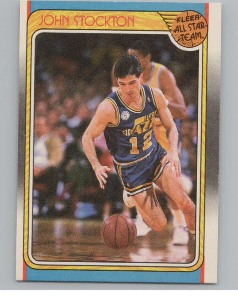 1988-89 Fleer #127 John Stockton AS  Utah Jazz  V101240 Image 1