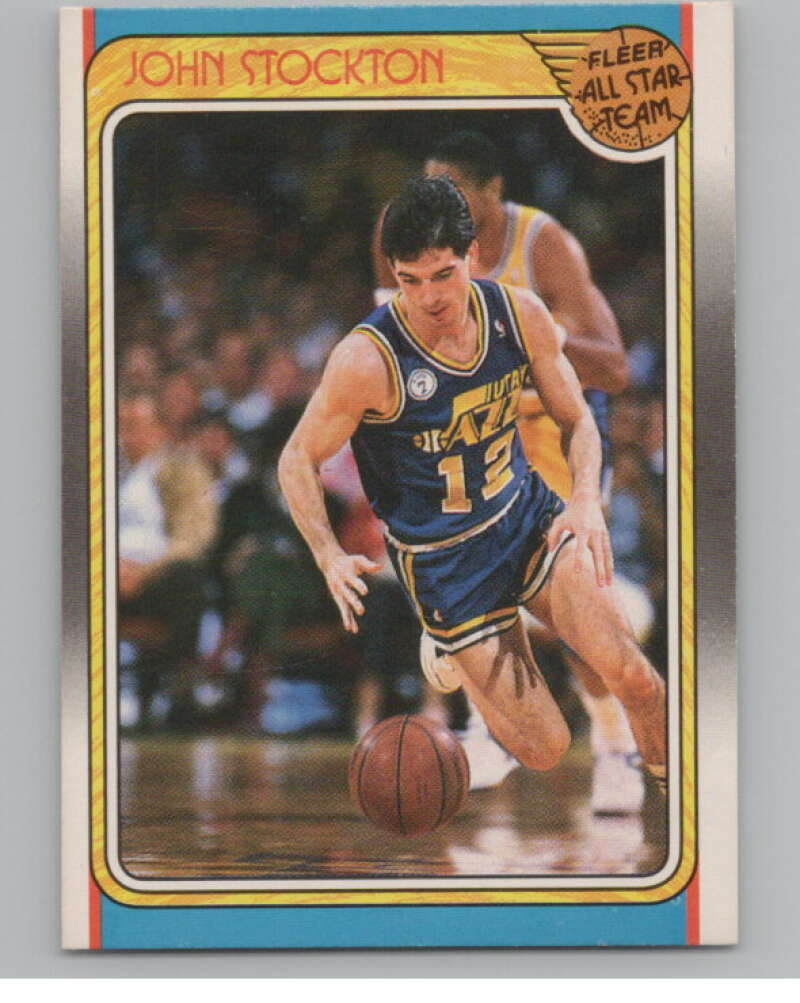 1988-89 Fleer #127 John Stockton AS  Utah Jazz  V101241 Image 1