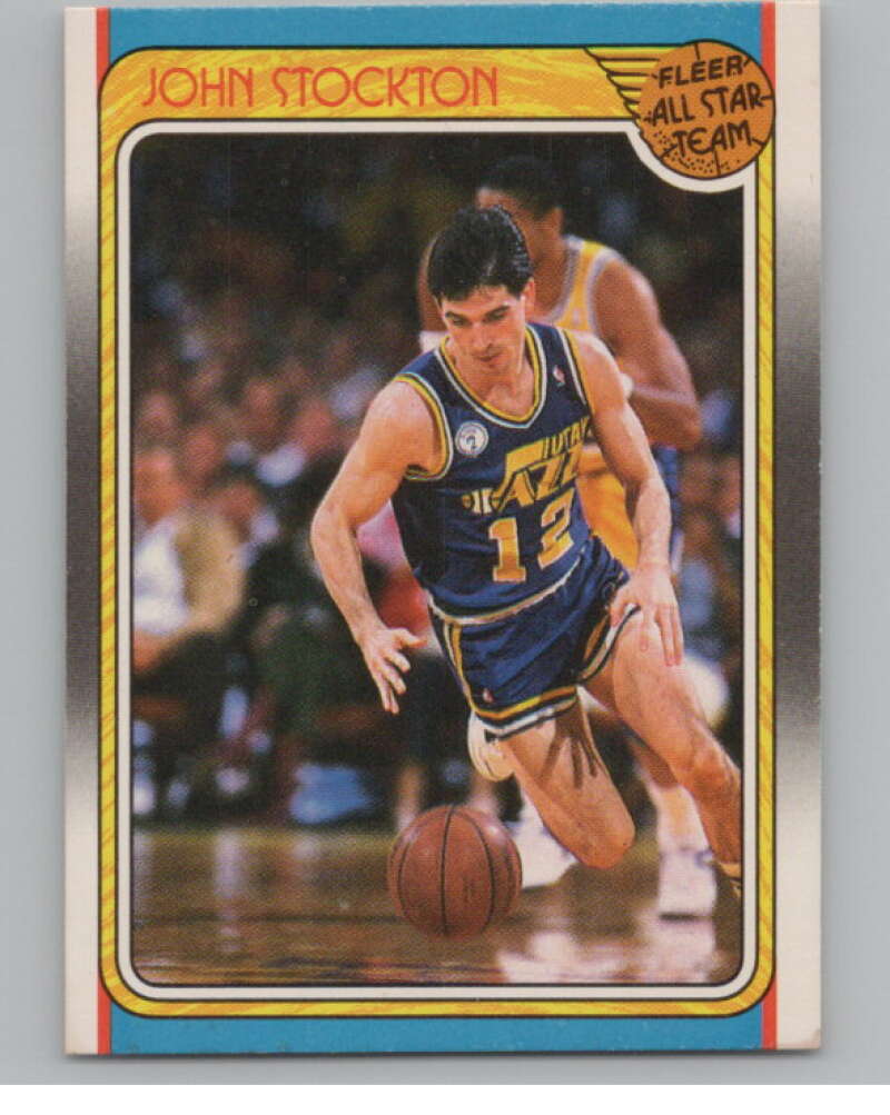 1988-89 Fleer #127 John Stockton AS  Utah Jazz  V101242 Image 1