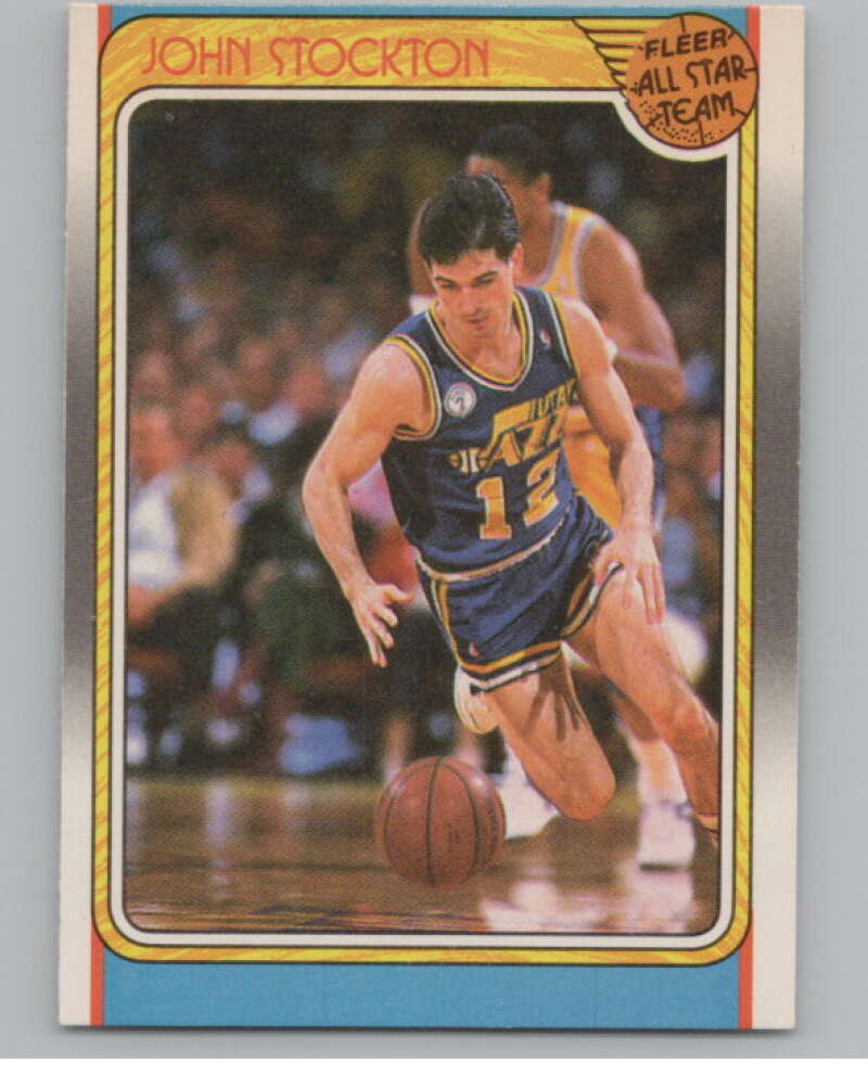 1988-89 Fleer #127 John Stockton AS  Utah Jazz  V101243 Image 1