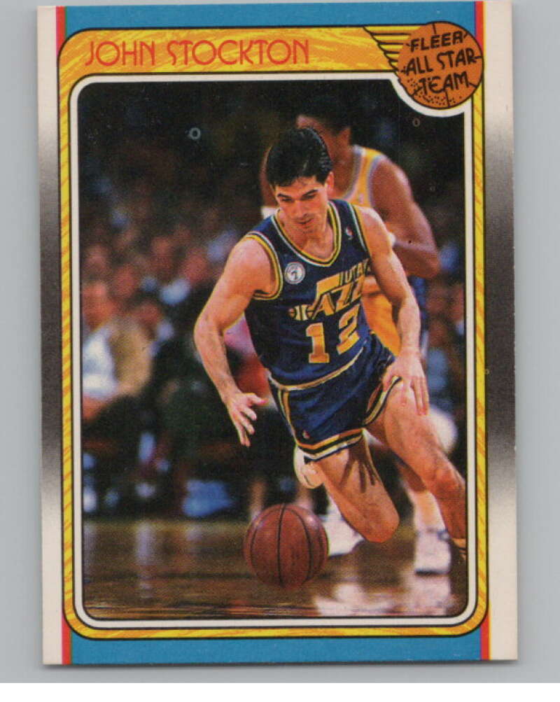 1988-89 Fleer #127 John Stockton AS  Utah Jazz  V101244 Image 1