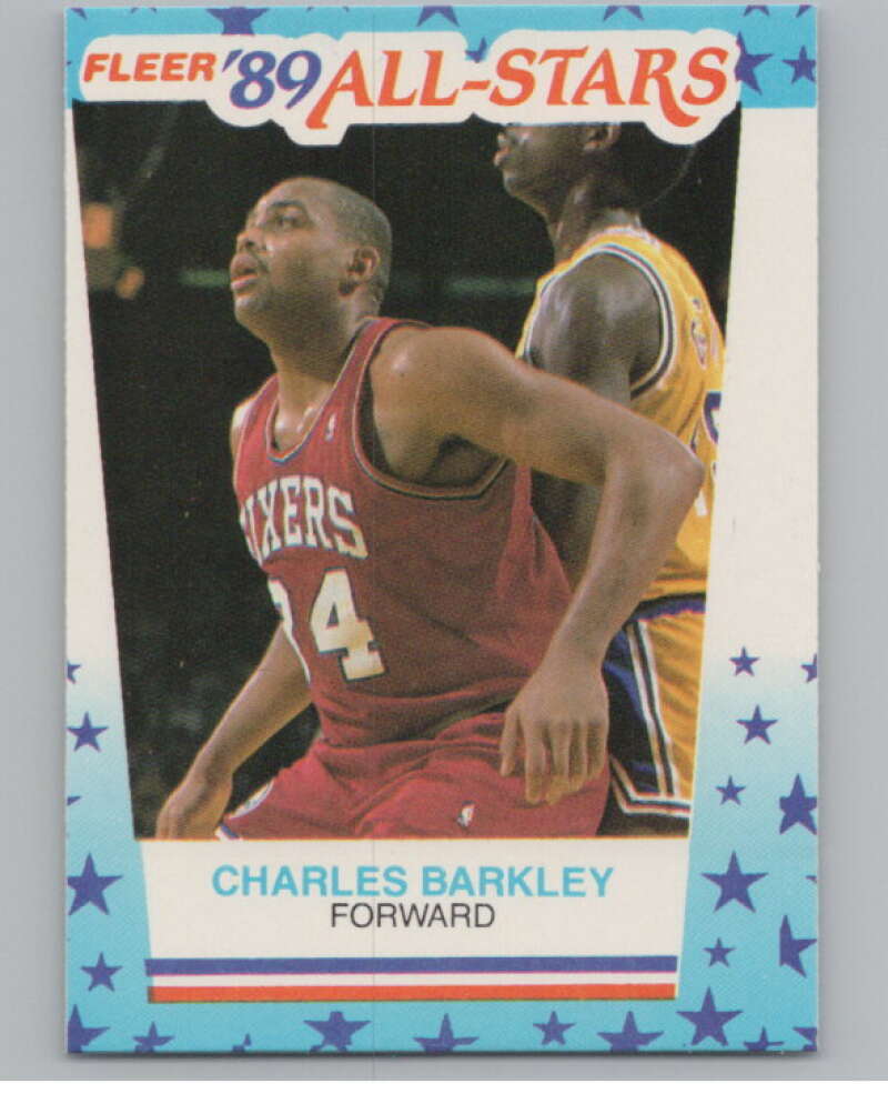 1989-90 Fleer Stickers #4 Charles Barkley  Philadelphia 76ers  V101251 Image 1