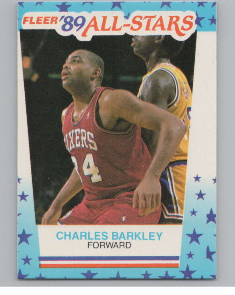 1989-90 Fleer Stickers #4 Charles Barkley  Philadelphia 76ers  V101252 Image 1