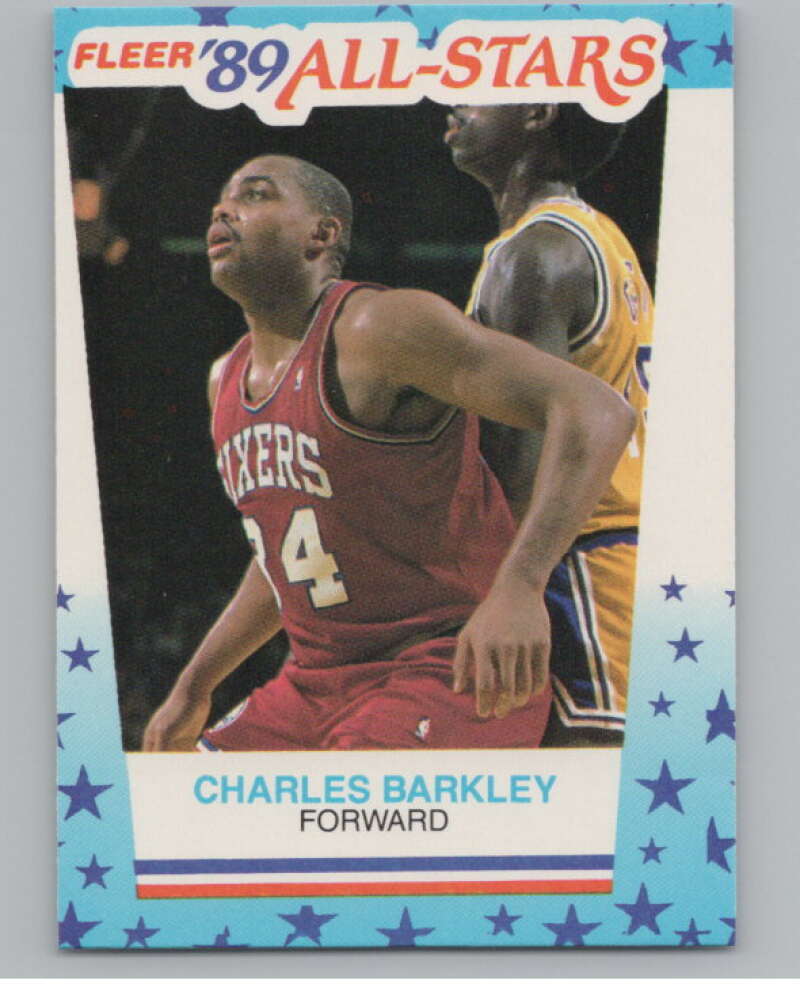1989-90 Fleer Stickers #4 Charles Barkley  Philadelphia 76ers  V101253 Image 1