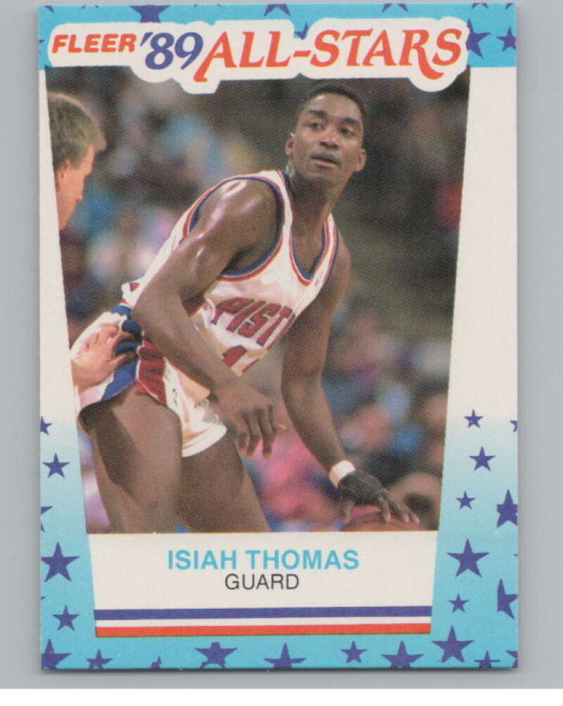 1989-90 Fleer Stickers #6 Isiah Thomas  Detroit Pistons  V101257 Image 1