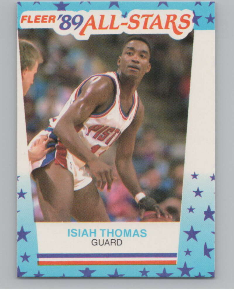 1989-90 Fleer Stickers #6 Isiah Thomas  Detroit Pistons  V101258 Image 1