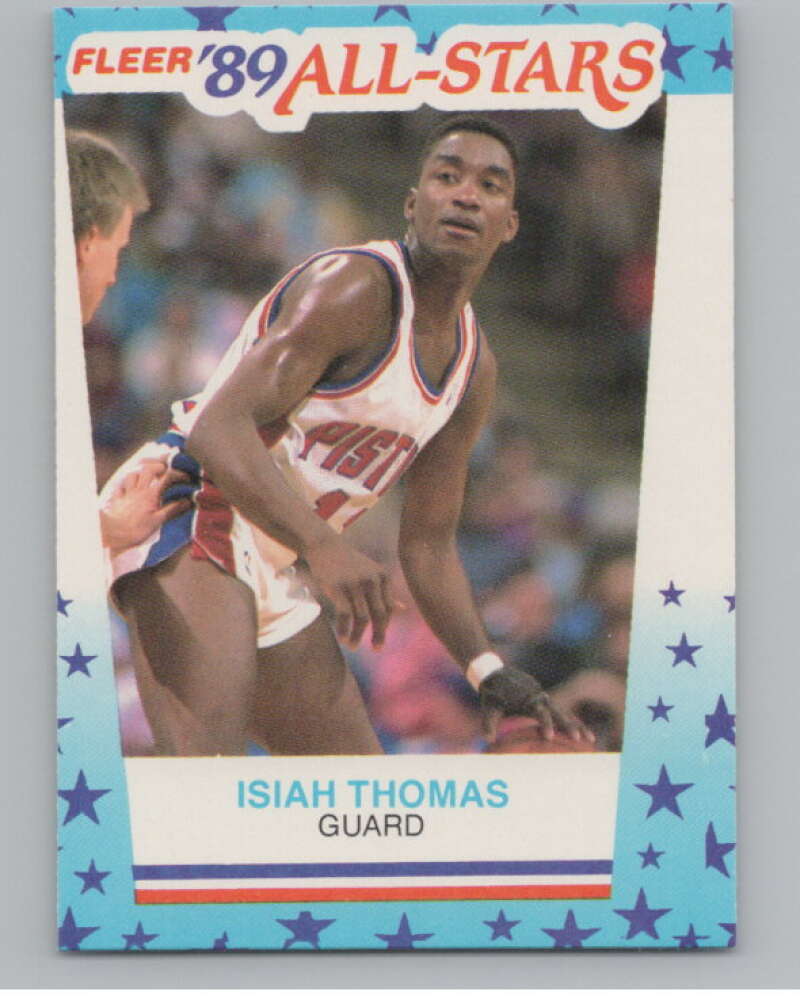 1989-90 Fleer Stickers #6 Isiah Thomas  Detroit Pistons  V101259 Image 1