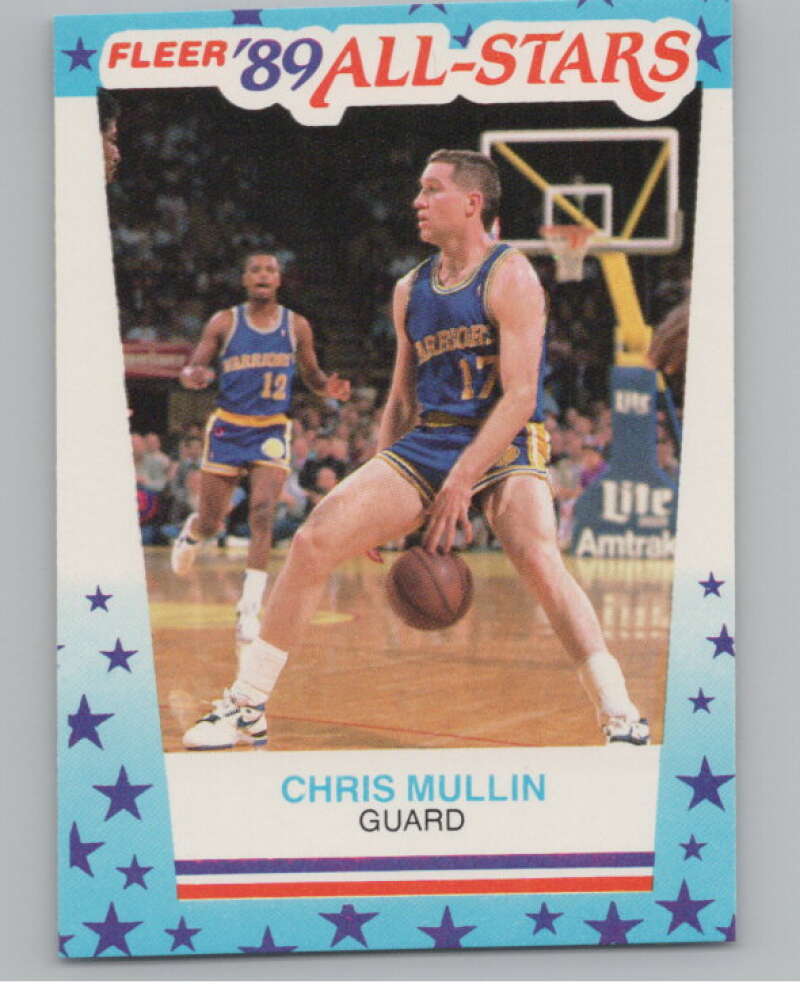 1989-90 Fleer Stickers #9 Chris Mullin  Golden State Warriors  V101265 Image 1