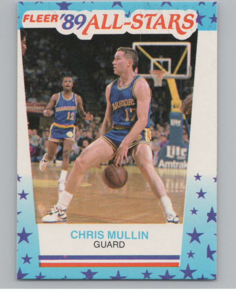 1989-90 Fleer Stickers #9 Chris Mullin  Golden State Warriors  V101266 Image 1